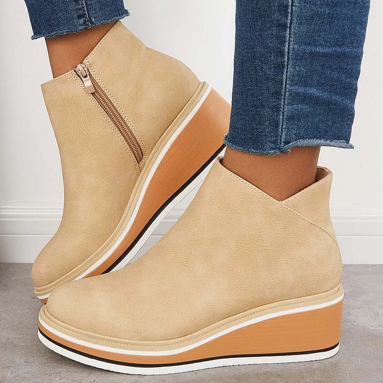 Women's Comfort Classic Elegant Ankle Boots — Winter