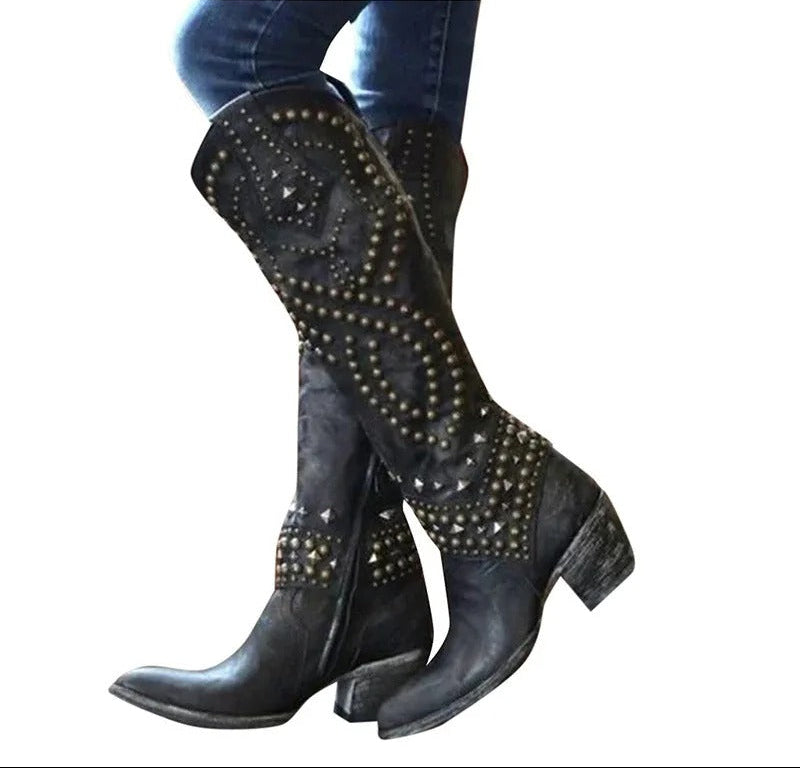 Women's Orthopedic Side-Zip Block-Heel Ankle Boots — Winter