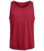 Camiseta sin mangas lisa de hombre con cuello redondo y corte recto