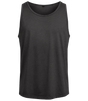 Men's plain sleeveless vest with round neck and straight fit