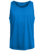 Camiseta sin mangas lisa de hombre con cuello redondo y corte recto
