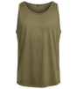 Men's plain sleeveless vest with round neck and straight fit