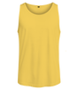 Camiseta sin mangas lisa de hombre con cuello redondo y corte recto
