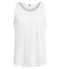 Men's plain sleeveless vest with round neck and straight fit