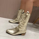 Women's Comfort Side-Zip Block-Heel Western Boots — Everyday
