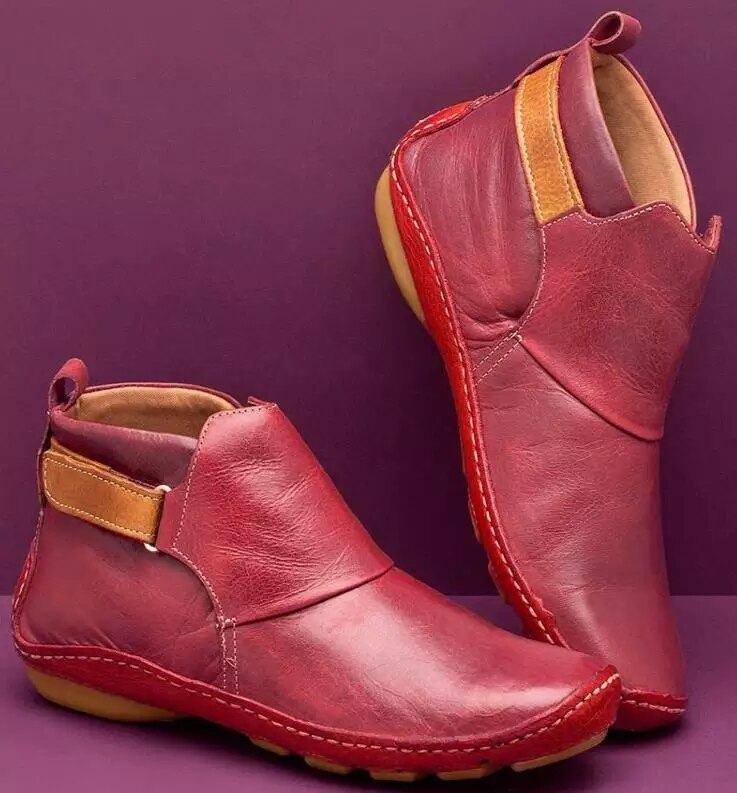 Women's Orthopedic Flat-Sole Ankle Boots — Winter