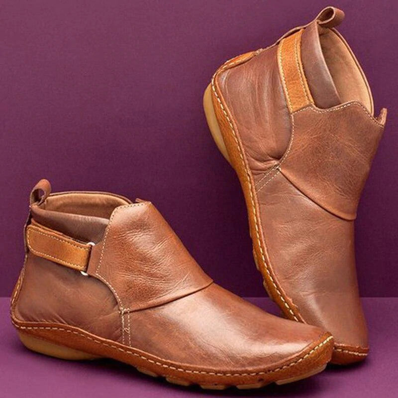 Women's Orthopedic Flat-Sole Ankle Boots — Winter