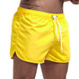 Bañador de hombre con cintura elástica, cordón y largo corto
