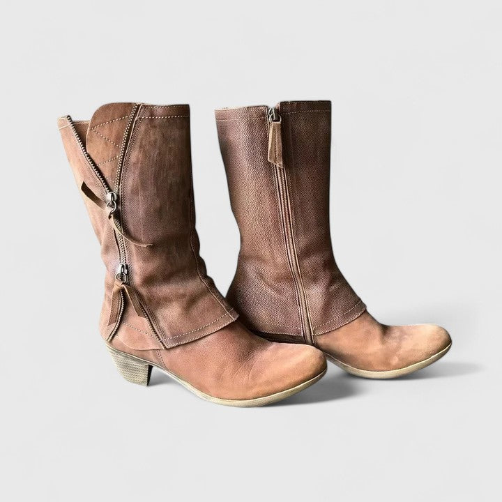 Women's Orthopedic Western Classic Ankle Boots — Everyday in Brown
