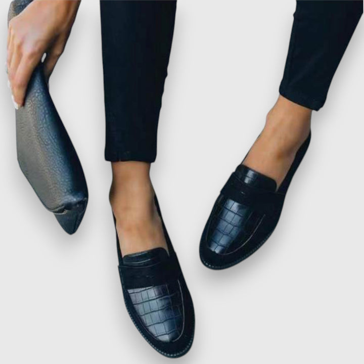 Women's Orthopedic Soft-Sole Loafers — Casual in Black