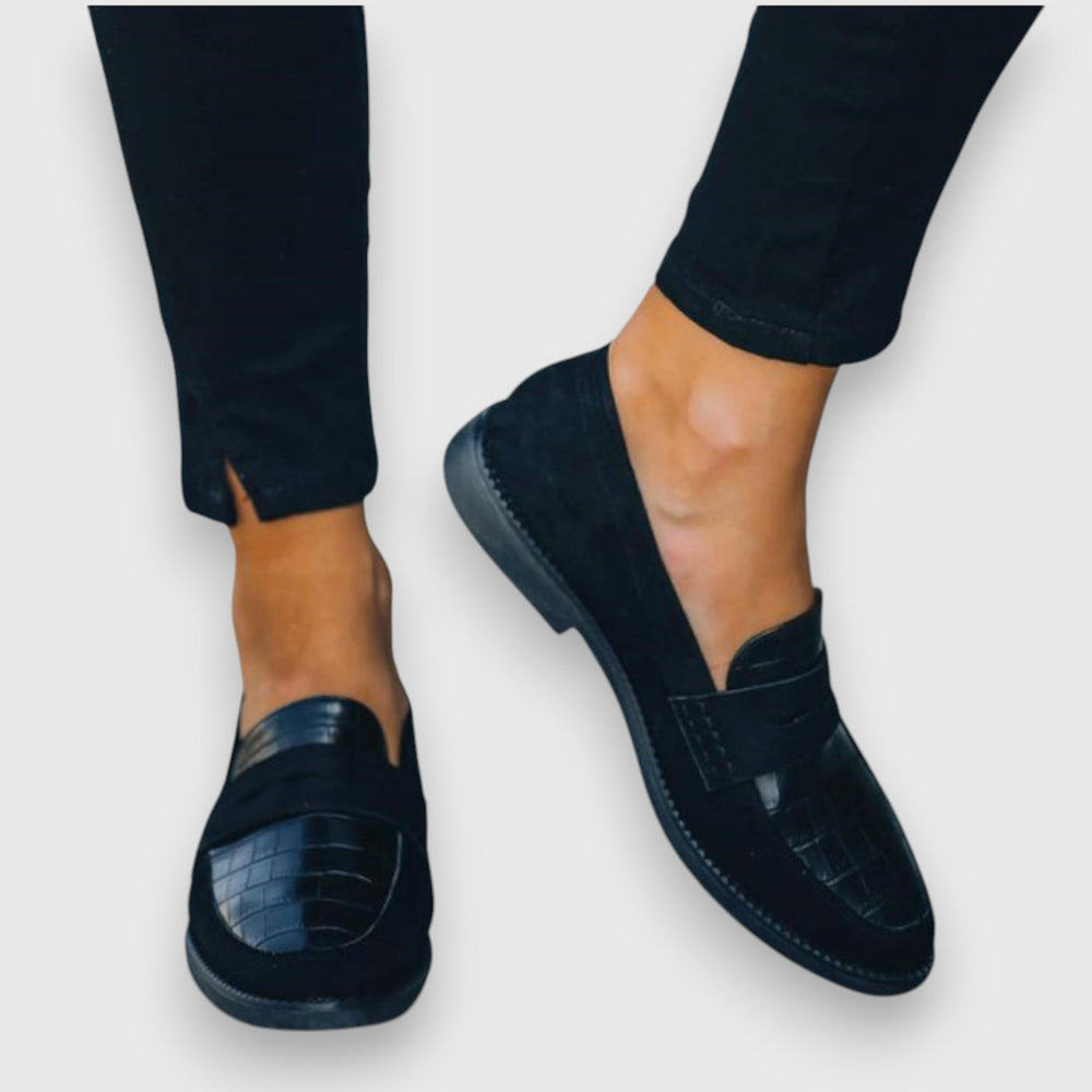 Women's Orthopedic Soft-Sole Loafers — Casual in Black