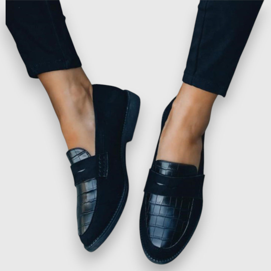 Women's Orthopedic Soft-Sole Loafers — Casual in Black