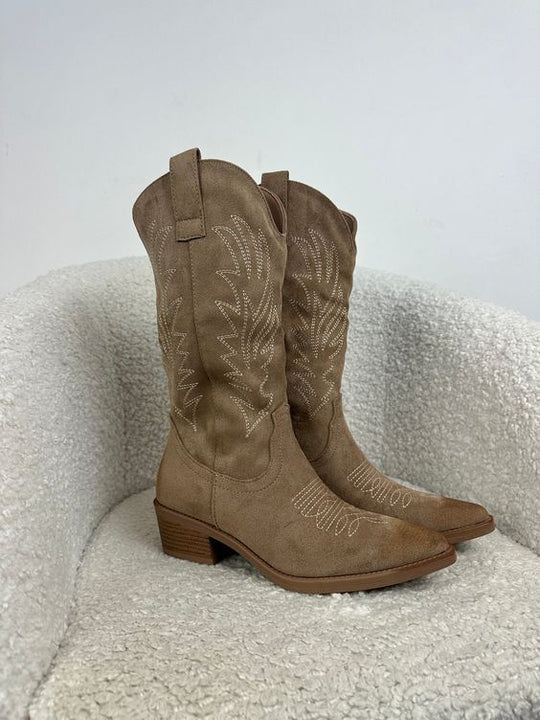 Women's Comfort Side-Zip Block-Heel Western Boots — Everyday
