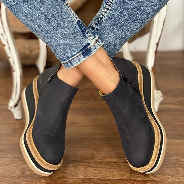 Women's Orthopedic Side-Zip Elegant Ankle Boots — Winter