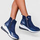 Women's Orthopedic Zip-Up Wedge-Heel Ankle Boots — Walking