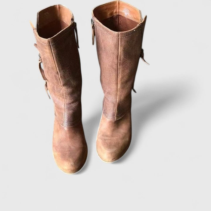 Women's Orthopedic Western Classic Ankle Boots — Everyday in Brown