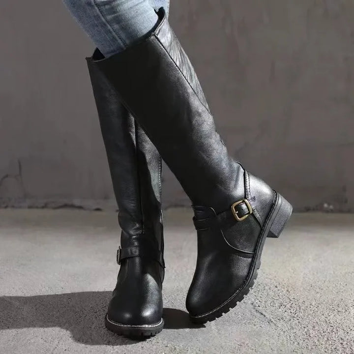 Women's Orthopedic Buckle-Strap Flat-Sole Ankle Boots — Everyday