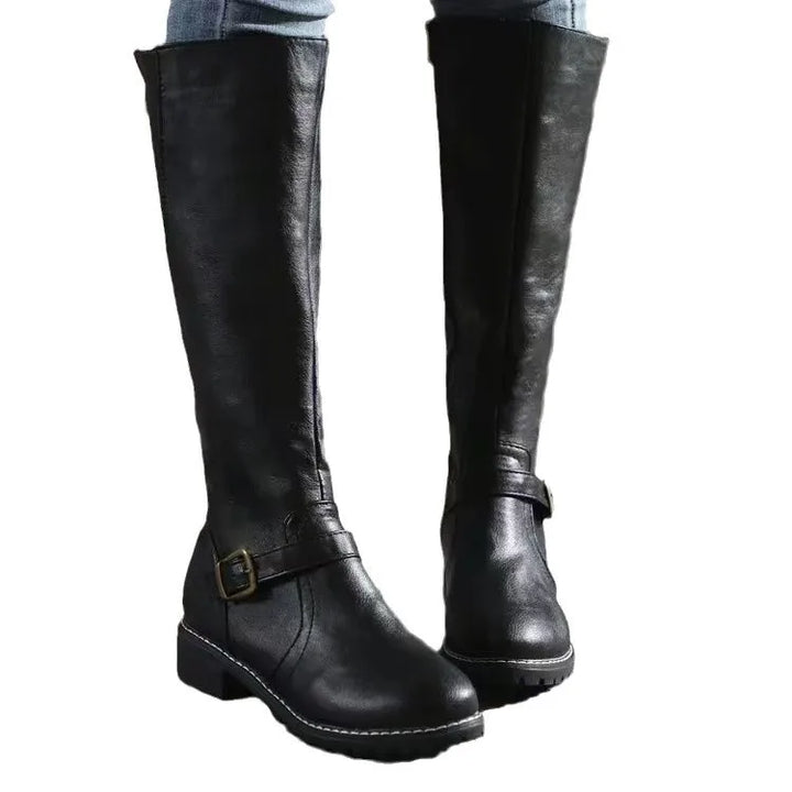 Women's Orthopedic Buckle-Strap Flat-Sole Ankle Boots — Everyday