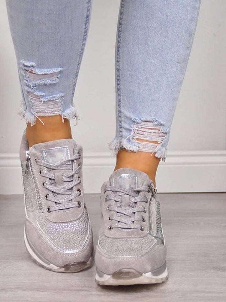 Women's Orthopedic Side-Zip Soft-Sole Sneakers — Everyday