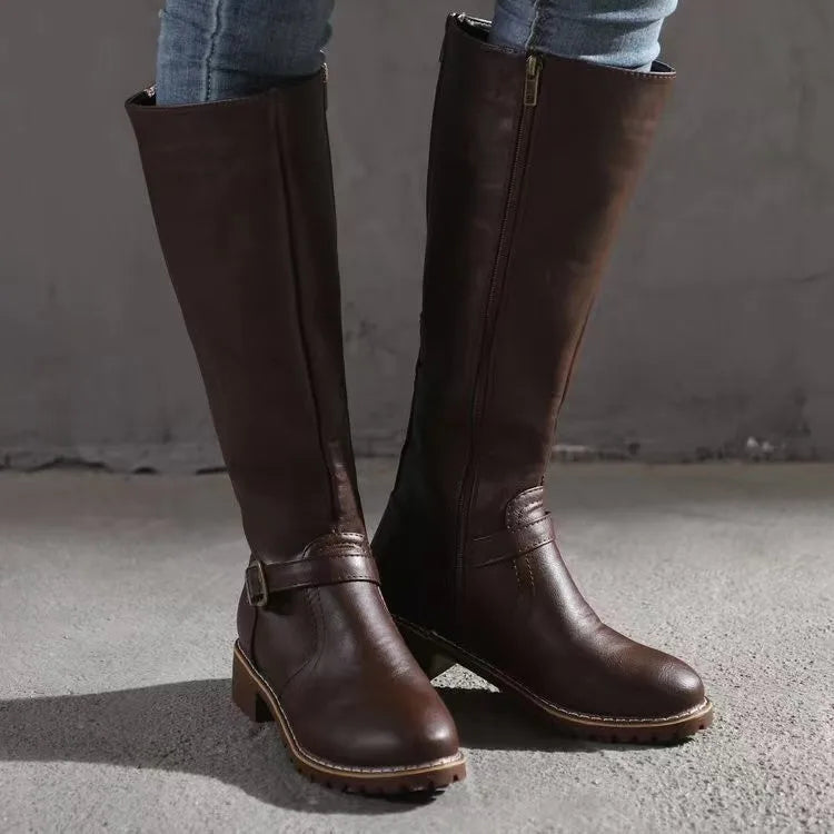 Women's Orthopedic Buckle-Strap Flat-Sole Ankle Boots — Everyday