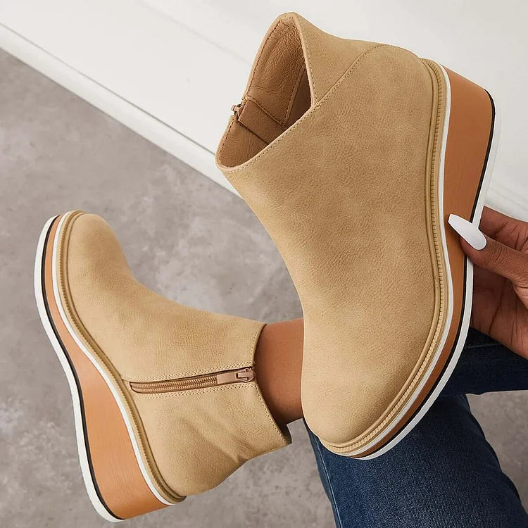 Women's Comfort Classic Elegant Ankle Boots — Winter