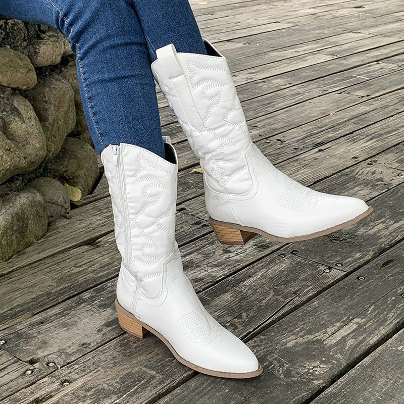 Women's Comfort Pointed-Toe Western Boots — Everyday