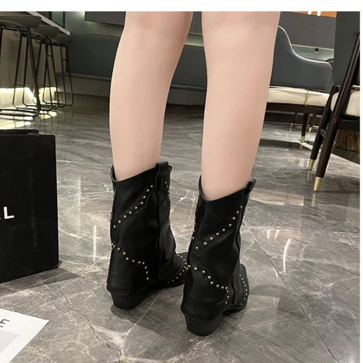 Women's Comfort Mid-Heel Western Boots — Everyday