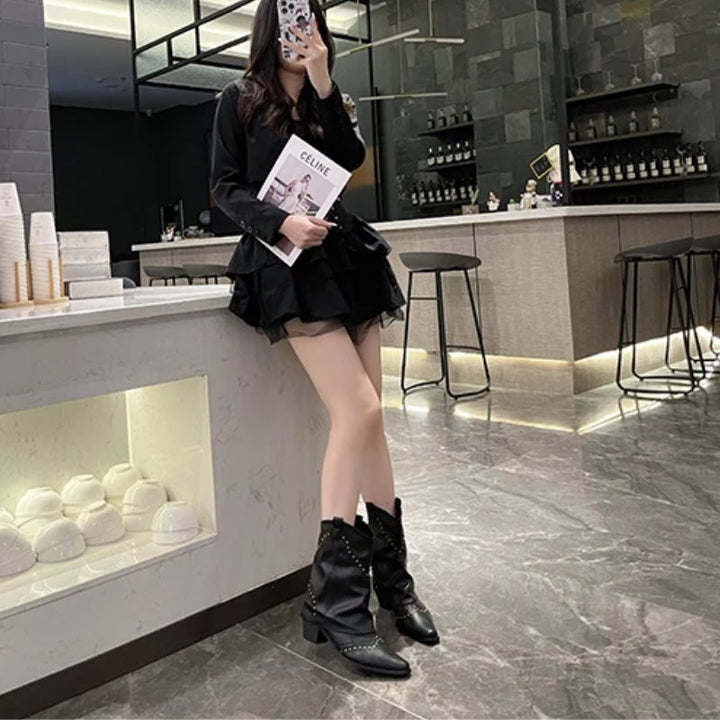Women's Comfort Mid-Heel Western Boots — Everyday