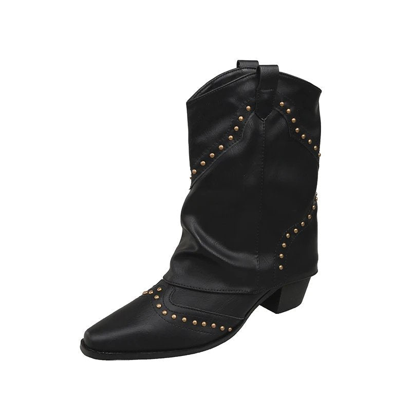 Women's Comfort Mid-Heel Western Boots — Everyday