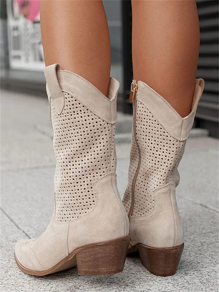 Women's Orthopedic Side-Zip Block-Heel Ankle Boots — Winter