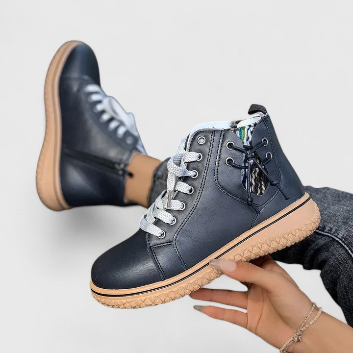 Women's Orthopedic Lace-Up Bohemian Ankle Boots — Winter