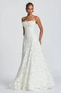 Women's floral maxi dress with square neckline and spaghetti straps