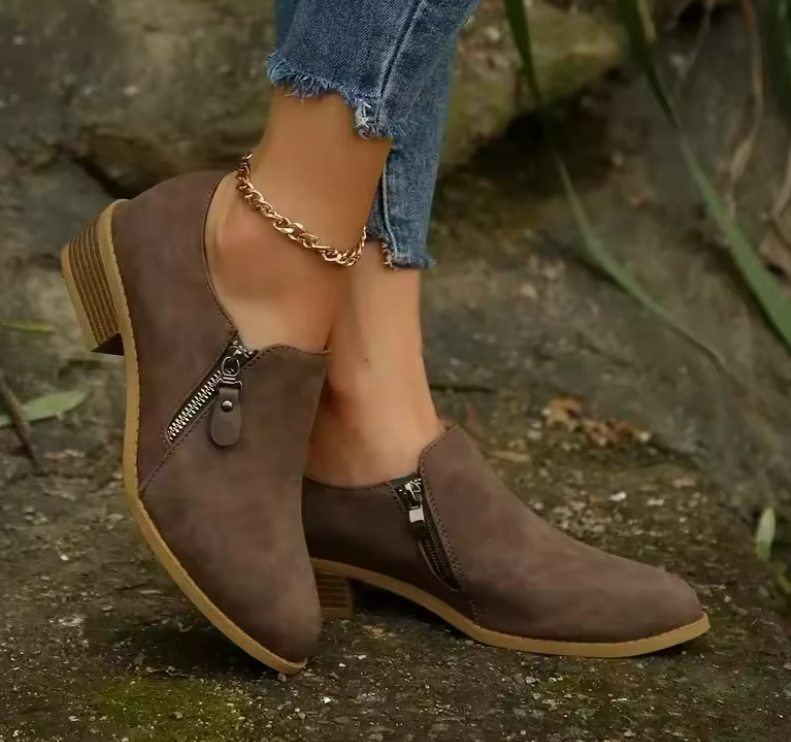 Women's Orthopedic Side-Zip Soft-Sole Ankle Boots — Everyday