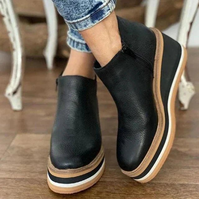Women's Orthopedic Platform Ankle Boots — Winter