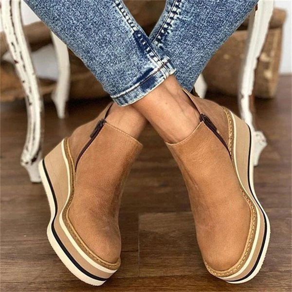 Women's Orthopedic Platform Ankle Boots — Winter