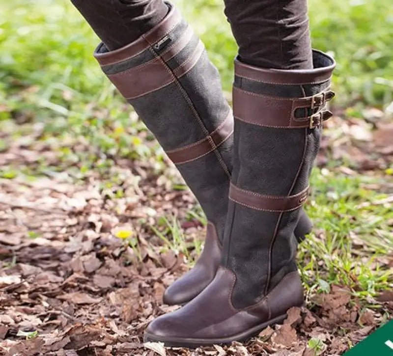 Women's Comfort Zip-Up Flat-Sole Knee-High Boots — Everyday