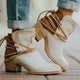 Women's Comfort Lace-Up Block-Heel Western Boots — Casual